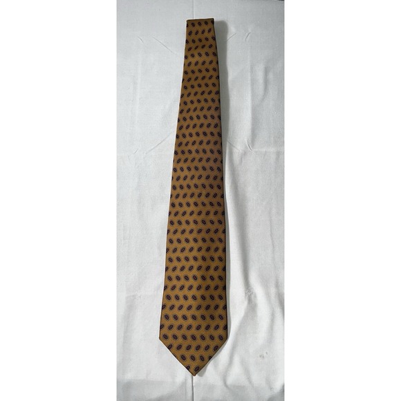 Brooks Brothers Makers Gold/Blue/Red  Silk Men's Neck Tie - Picture 4 of 7